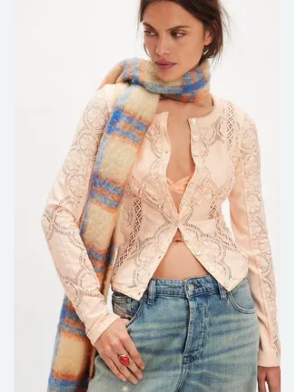 Free People Jae Knit Long Sleeve Top